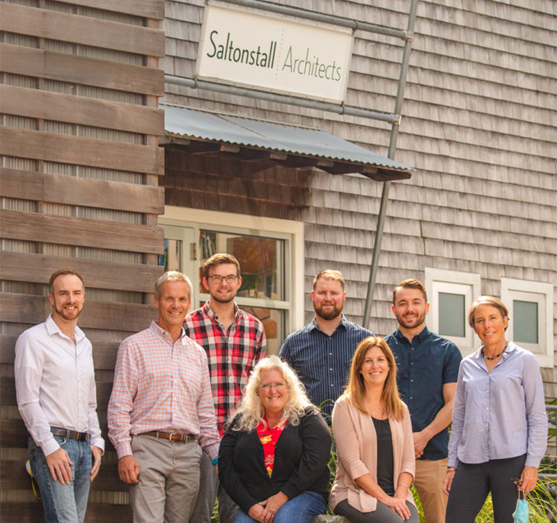 Saltonstall Team in front of building
