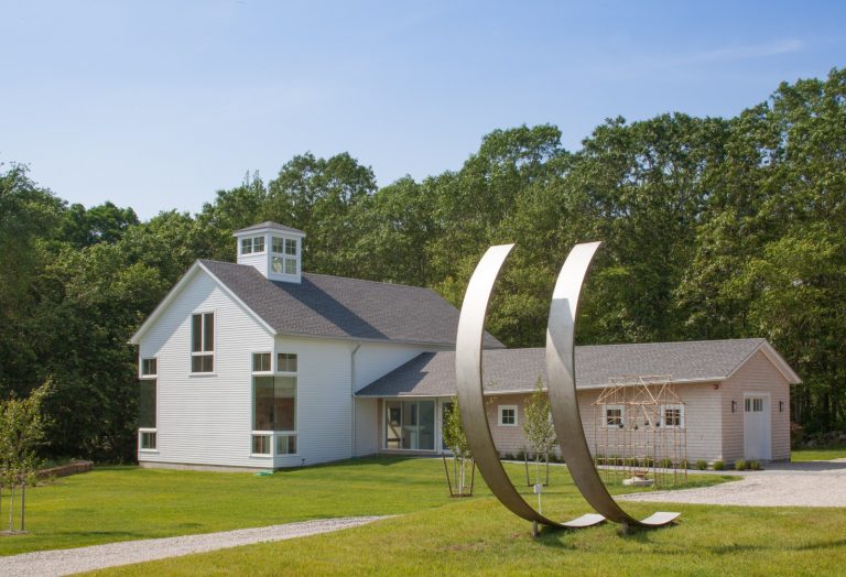 Rural Art Gallery exterior with sculpture